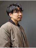 色気のある気取らないパーマスタイル＜理容室＞