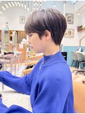 ハンサムショート/丸みショートボブ/20代30代40代50代/顔周り