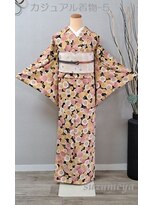 きものサロン すずめ屋&nbsp;レンタル番号　カジュアル着物-5　ひな菊