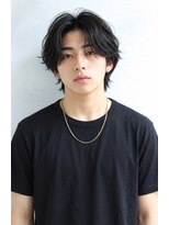 ブランニュー オーバー 難波店(Brandnew over)&nbsp;【Brandnew】センターパート＿メンズカット＿フェザーパーマ