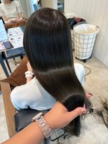 エクファヘアエステプラス 草津 栗東(ex-fa hair esthe+)&nbsp;ダークパープル/ナチュラルショート/ミルクブラウン/夏/南草津