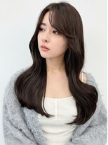 ビスポーク(BESPOKE)&nbsp;韓国風くびれグレージュ◎ブリーチなし暗髪透明感カラーボブ