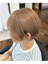 ヘアーアンドメイク ルシエル(hair&make Luxiel)&nbsp;ワンブリーチで作るミルクティベージュ