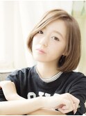 「9-nine-」「SAWADA」センターパートの似合わせくびれボブ