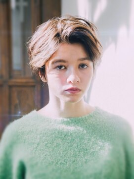 プロデュース 東橋本店(Produce) ☆ベージュカラー☆エッジショート☆ヘアアレンジ