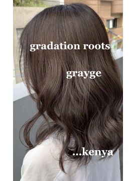 ソーエン バイ ヘッドライト 熊本店(soen by HEADLIGHT) ブリーチなし×グレージュカラー×暗髪