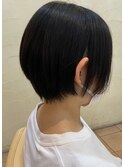 縮毛矯正x丸みショート