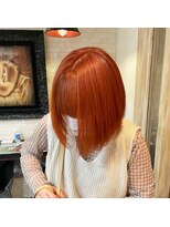 ボアップ 京橋店(boappu)&nbsp;#オレンジブラウン#ブリーチ#オレンジカラー