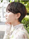 20代30代40代 マッシュショート チョコブラウン 大人かわいい