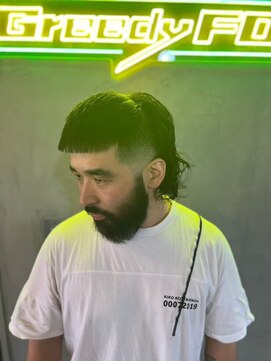 グリーディーフォックス 三軒茶屋(GreedyFOX) 波巻き/マッシュパーマ/ウルフ/ハイライト<理容室>三軒茶屋