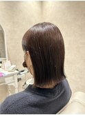 プツッとボブ×つやつやグレージュ