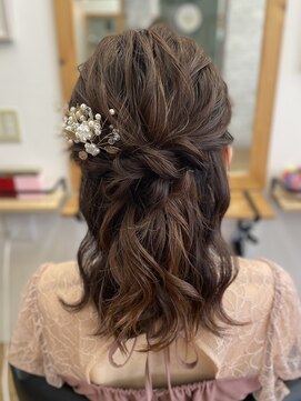 ヘアメイク ゼロサンヨンゴ(Hair Make 0345) ゆるふわハーフアップ