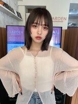 ガーデン 渋谷(GARDEN) くびレイヤー前髪ありイメチェンアンブレラカラーこなれミディ