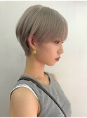 ダブルカラーショートウルフカットショートボブレイヤー前髪あり