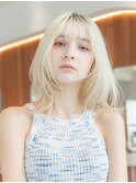 20代30代ミディアム顔周りレイヤーカット髪質改善トリートメント
