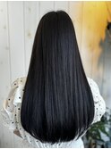 ブラックグレージュ×ロングスタイル