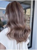 20代30代40代シアーピンク透明感くびれボブ外ハネ乾かすだけ