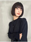 艶×まとまりで魅せる丸みボブ