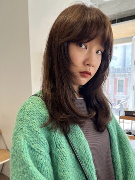 エヌ 烏丸(enu) カーテンバング+レイヤーカット/矢谷/enu烏丸/京都美容室