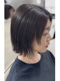 切りっぱなしボブ/ブライツカラー/弘前市