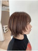 スッキリボブの外はねハッシュカット