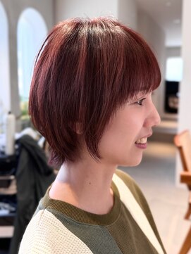 ショートウルフ×レッドバイオレット