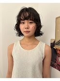黒髪ボブ/ボブパーマ/ドライパーマ