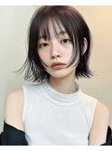 ココアベージュ/オリーブグレー/小顔/黒髪[立川/髪質改善]