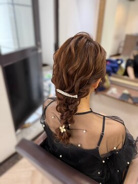 美容堂 編み込みヘア