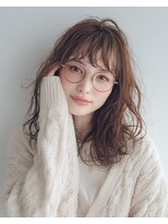 コア(Koa) カーテンバング×マロンベージュ*顔周りレイヤー