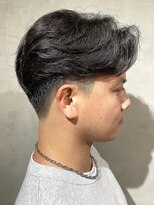 ニコ トウキョウ ヨコハマ(nico) メンズセンターパートウルフセンターパートニュアンスパーマ襟足