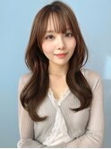 【MONA】韓国風/くびれ巻き/レイヤーカット/ナチュラルブラウン