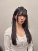 個性派姫カット　【レイヤーカット/縮毛矯正/代官山美容室】