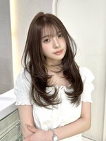 ガガ 心斎橋(GAGA)&nbsp;オリーブベージュ/レイヤーカット/ハッシュカット/韓国ヘア/大阪