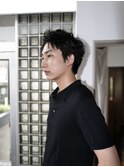メンズカット ベリーショート アップバング ビジネスヘア
