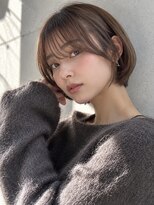ユイマァル 岡山(YUIMARL)&nbsp;岡山20代30代★レイヤーショートボブ★ブリーチなしダブルカラー