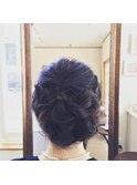 結婚式ヘア☆3段あみこみ