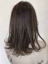 オレンジドロップ 長岡駅店(orange drop)&nbsp;20代30代大人かわいい艶感グレージュアッシュセミディ