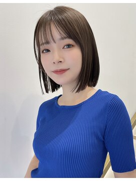 トルネード(TORNADO) 大人ガーリー チョコレート 小顔カット ボブ 薄めバング t55