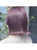 ラベンダーカラー/ラベンダーピンク/ピンク/ピンクカラー/ボブ