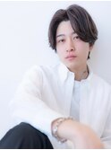 束感/モテる/ツーブロック/ハイライト/黒髪/センターパート