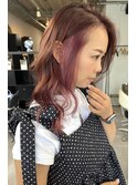 西区新町美容室★roots★インナーカラー★バーガンディー
