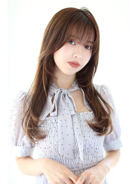 ヘアサロンガリカアオヤマ(hair salon Gallica aoyama) <瀧川彩季>ブリーチなし色落ちまでかわいい柔らかピンクベージュ