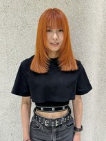 マイル 渋谷(mile)&nbsp;ブリーチ1回オレンジ×フェイスレイヤー