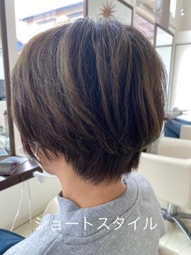 リッチアリュール(Ricci ALLURE) ショート×ハイライト/メンズライク/30代/40代/50代