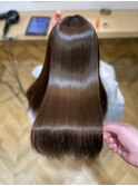美髪ストレート(髪質改善×縮毛矯正)手で乾かしただけの艶髪