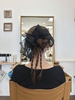 ヘアー テクニカ(hair Technica) カチモリヘアセットとビックリボン　岡山/十日市/大元/岡南