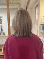 ヘアサロン リーフ(Hair Salon Leaf) レイヤーボブ　ベージュ