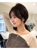 ハイライトバレイヤージュダブルカラーケアブリーチ30代40代