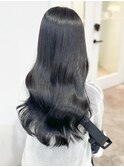 くびれヘアアプリコットオレンジ夏ヘアハイライトカラー